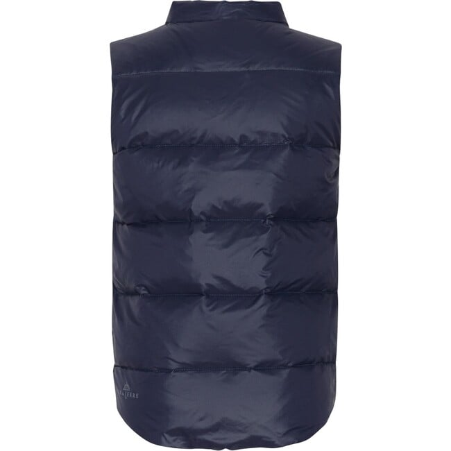 Children Featherlight Sleeveless Button Down Vest, Navy - Vests - 2