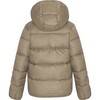 Children Featherlight Detachable Hood Pocket Winter Ski Jacket, Caramel & Grey - Jackets - 2