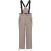 Children Detachable Suspender Zipper Adjustable Waist Ski Pants, Caramel - Snow Pants - 1 - thumbnail