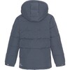 Children Detachable Hood Pocket Winter Ski Jacket, Slate - Jackets - 2