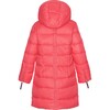 Girls Featherlight Detachable Hood Zipper Long Winter Down Coat, Flamingo - Parkas - 2