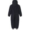 Children Detachable Hood Elastic Back & Cuff Zipper Wintersuit, Anthracite - Snowsuits - 2