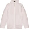 Doubleface Contrast Colour Fleece Zipper Jacket, Rose Powder - Fleece & Sherpa Jackets - 1 - thumbnail