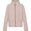 Doubleface Contrast Colour Fleece Zipper Jacket, Mahogany Rose & Mocca - Fleece & Sherpa Jackets - 1 - thumbnail