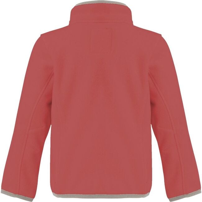 Doubleface Contrast Colour Fleece Zipper Jacket, Calypso & Paloma - Fleece & Sherpa Jackets - 2