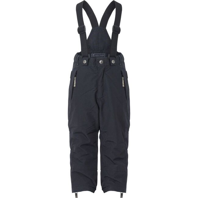 Detachable Suspender Zipper Adjustable Waist Ski Pants, Navy