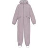 Detachable Hood Elastic Back & Cuff Zipper Wintersuit, Heather - Snowsuits - 1 - thumbnail