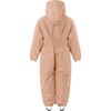 Detachable Hood Elastic Back & Cuff Zipper Wintersuit, Mahogany Rose - Snowsuits - 2