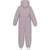 Detachable Hood Elastic Back & Cuff Zipper Wintersuit, Heather - Snowsuits - 2