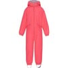 Detachable Hood Elastic Back & Cuff Zipper Wintersuit, Flamingo - Snowsuits - 1 - thumbnail