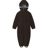 Detachable Hood Elastic Back & Cuff Zipper Wintersuit, Coffee - Snowsuits - 1 - thumbnail