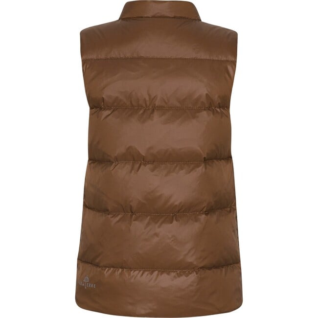 Featherlight Sleeveless Button Down Vest, Brownie - Vests - 2