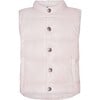 Baby Featherlight Sleeveless Button Down Vest, Rose Powder - Vests - 1 - thumbnail