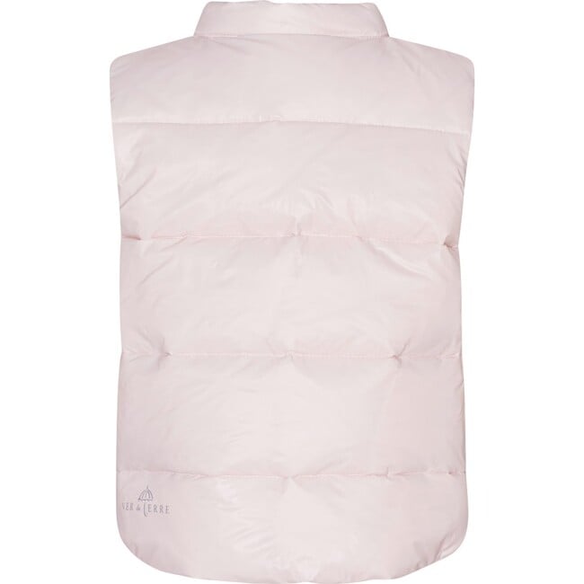 Baby Featherlight Sleeveless Button Down Vest, Rose Powder - Vests - 2