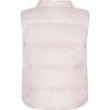 Baby Featherlight Sleeveless Button Down Vest, Rose Powder - Vests - 2