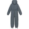 Detachable Hood Elastic Back & Cuff Zipper Wintersuit, Slate - Snowsuits - 2