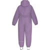 Detachable Hood Elastic Back & Cuff Zipper Wintersuit, Dewberry - Snowsuits - 2