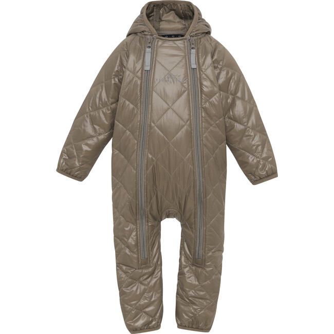 Baby Thermolite Hood 2-Zipper Overall, Caramel