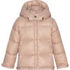 Baby Featherlight Detachable Hood Winter Jacket, Mahogany Rose - Jackets - 1 - thumbnail