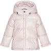 Baby Featherlight Detachable Hood Winter Jacket, Rose Powder - Jackets - 1 - thumbnail