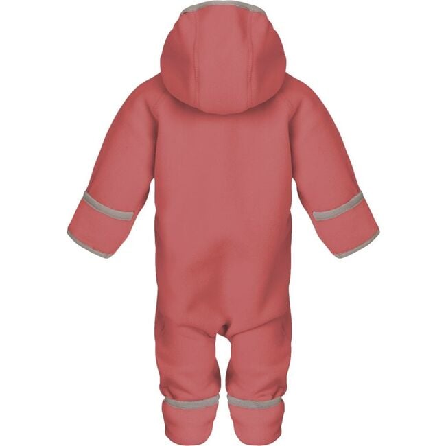 Baby Doubleface Contrast Color 2-Zipper Fleece Babysuit, Calypso & Paloma - Overalls - 2