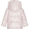 Baby Featherlight Detachable Hood Winter Jacket, Rose Powder - Jackets - 2