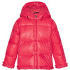 Baby Featherlight Detachable Hood Winter Jacket, Flamingo - Jackets - 1 - thumbnail