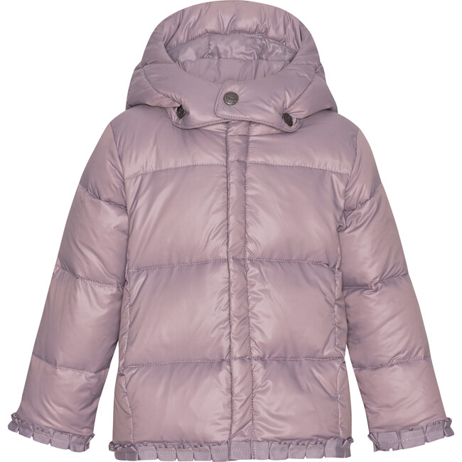 Baby Girls Featherlight Detachable Hood Winter Jacket, Heather