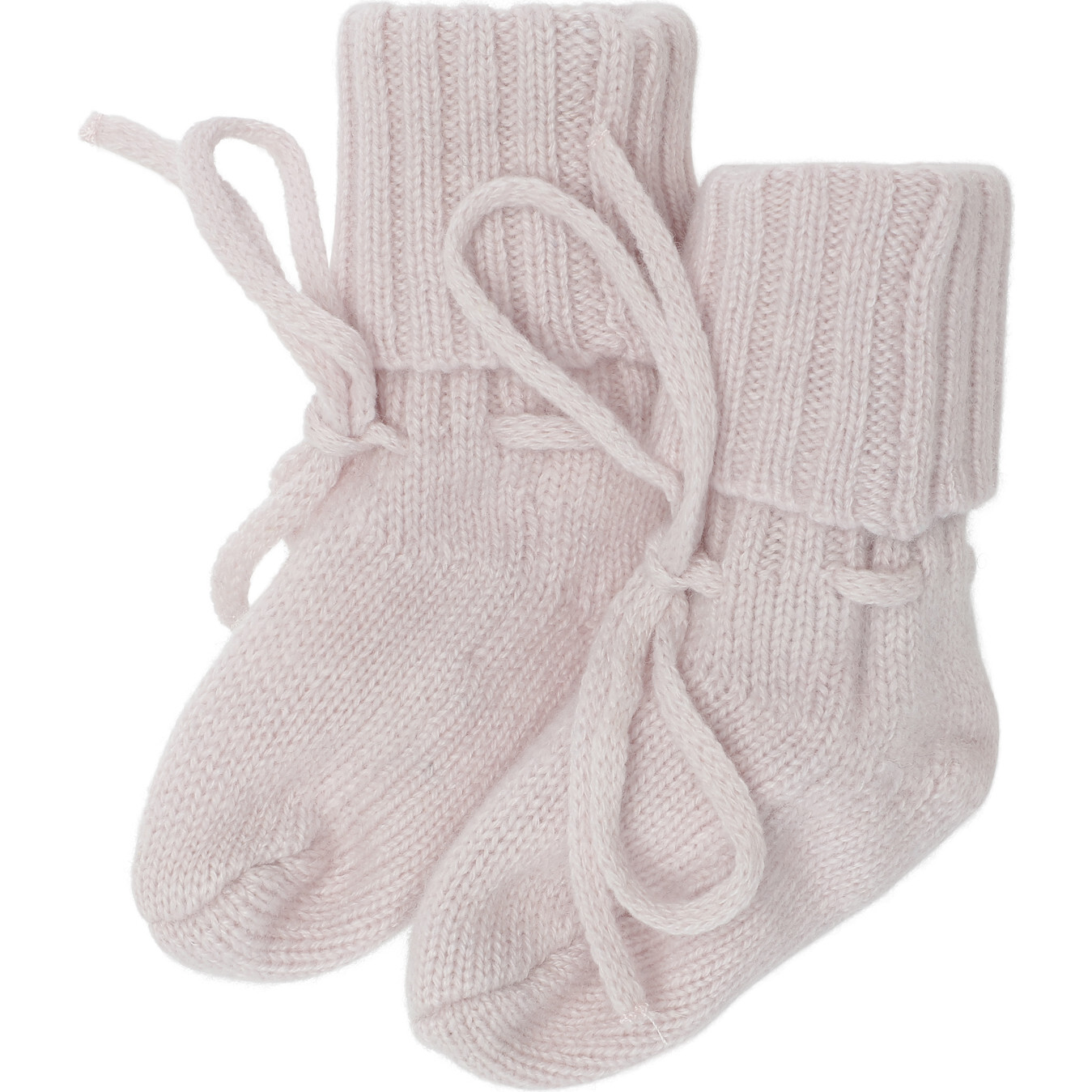 Baby Cashmere Knit Socks, Rose Powder - Socks - 1