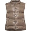 Baby Featherlight Sleeveless Button Down Vest, Caramel - Vests - 1 - thumbnail