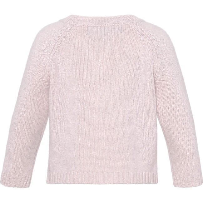 Baby Cashmere Round Neck Pocket Knit Sweater, Rose Powder - Sweaters - 2