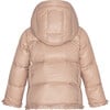 Baby Featherlight Detachable Hood Winter Jacket, Mahogany Rose - Jackets - 2