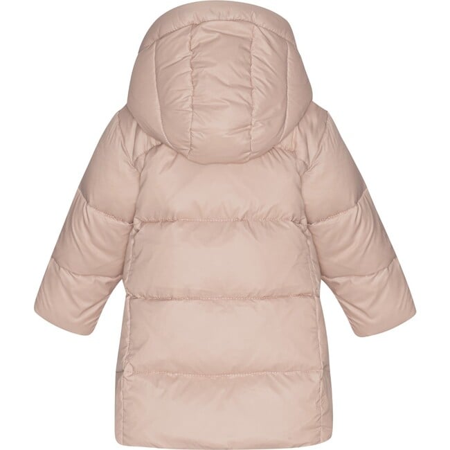 Baby Girls Featherlight Detachable Hood Zipper Long Winter Down Coat, Mahogany Rose - Parkas - 2