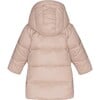 Baby Girls Featherlight Detachable Hood Zipper Long Winter Down Coat, Mahogany Rose - Parkas - 2