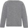 Baby Cashmere Raglan Sleeve Knit Cardigan, Grey Melange - Cardigans - 2