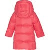 Baby Girls Featherlight Detachable Hood Zipper Long Winter Down Coat, Flamingo - Parkas - 2