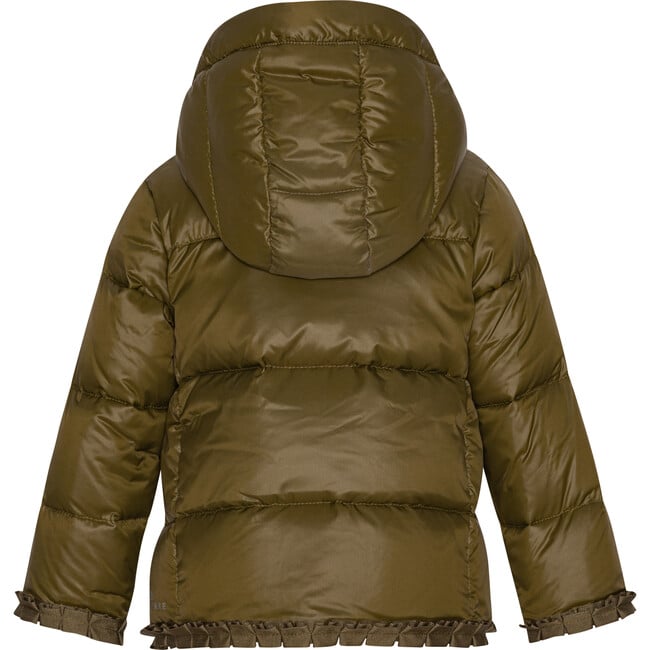 Baby Featherlight Detachable Hood Winter Jacket, Dark Olive - Jackets - 2