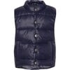 Baby Featherlight Sleeveless Button Down Vest, Navy - Vests - 1 - thumbnail