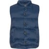 Baby Featherlight Sleeveless Button Down Vest, Blue Mood - Vests - 1 - thumbnail