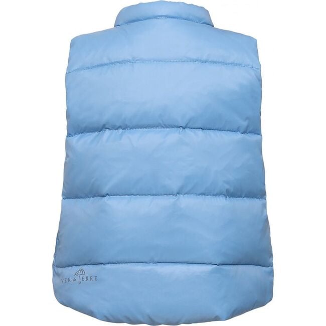 Baby Featherlight Sleeveless Button Down Vest, Azure - Vests - 2