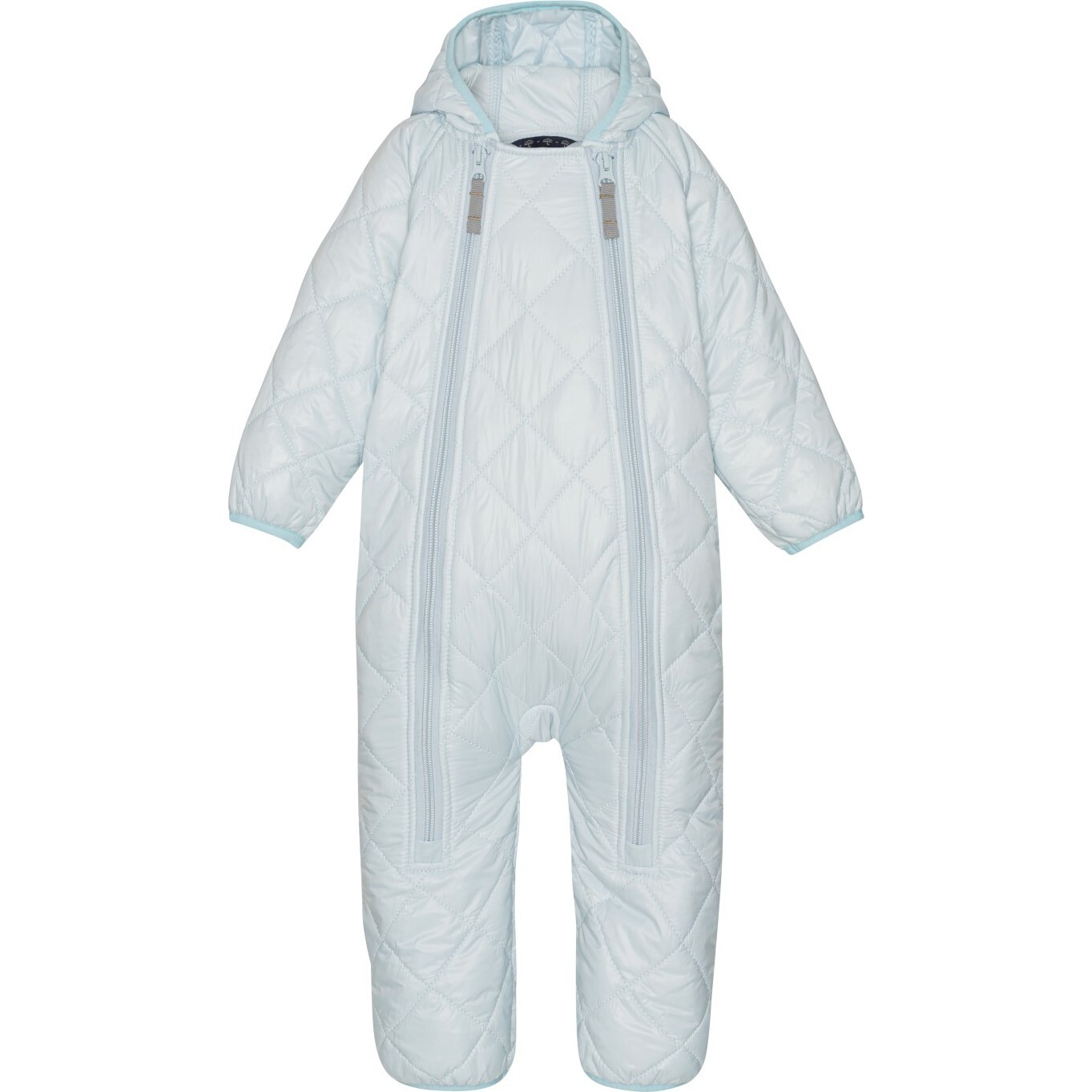 Baby Thermolite Hood 2-Zipper Overall, Baby Blue - Overalls - 1