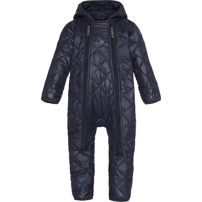 Baby Boys Thermolite Hood 2-Zipper Overall, Navy