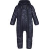 Baby Thermolite Hood 2-Zipper Overall, Navy - Overalls - 1 - thumbnail