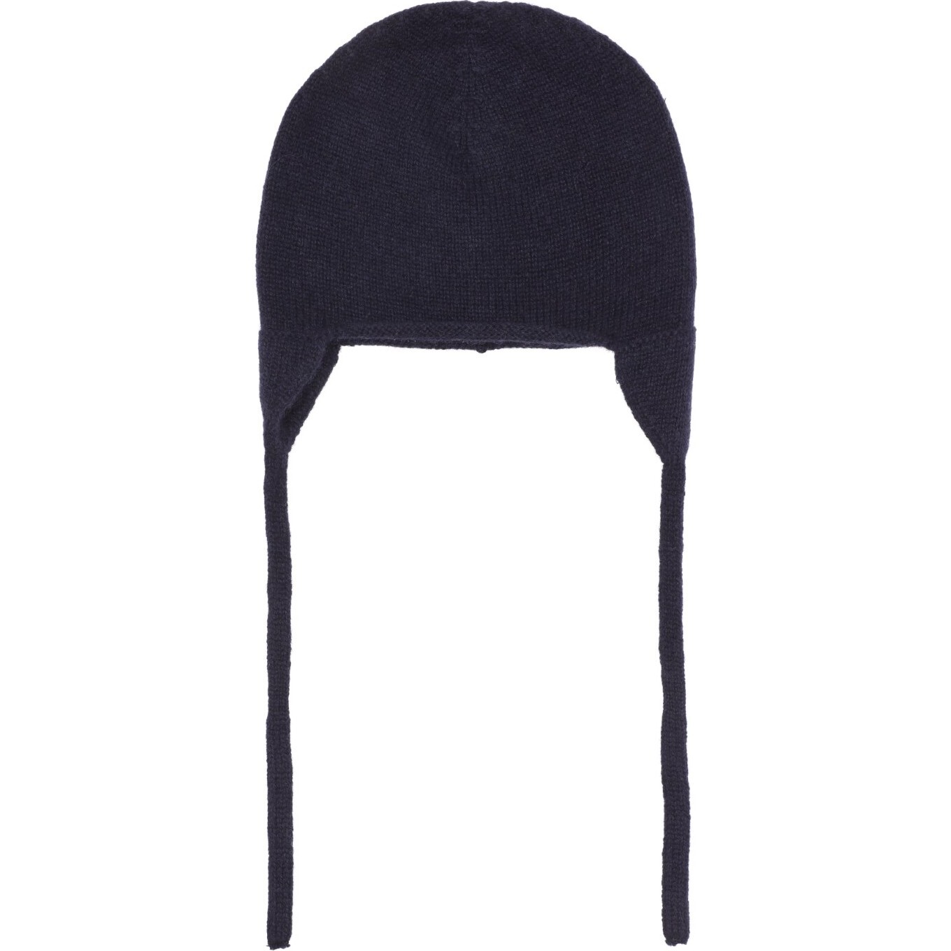 Baby Cashmere Ear Warmer Knit Hat, Navy - Winter Hats - 1
