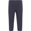 Baby Cashmere Elastic Waist Knit Leggings, Navy - Leggings - 2