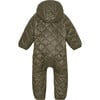 Baby Thermolite Hood 2-Zipper Overall, Dark Olive - Overalls - 2