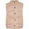 Baby Featherlight Sleeveless Button Down Vest, Mahogany Rose - Vests - 1 - thumbnail