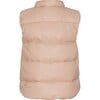 Baby Featherlight Sleeveless Button Down Vest, Mahogany Rose - Vests - 2