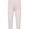 Baby Cashmere Elastic Waist Knit Leggings, Rose Powder - Leggings - 1 - thumbnail