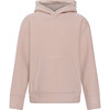 Doubleface Contrast Color Fleece Pocket Hoodie, Mahogany Rose & Mocca - Fleece & Sherpa Jackets - 1 - thumbnail